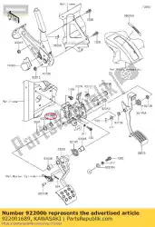 Tutaj możesz zamówić 01 podk? Adka,17x23x2,5 od Kawasaki , z numerem części 922001689: