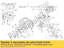 Aqui você pode pedir o cilindro em Piaggio Group , com o número da peça AP0223616: