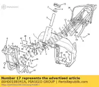 00H00108341A, Piaggio Group, soporte de silla de montar aprilia derbi gilera gpr rs sc 50 125 2004 2005 2006 2007 2008, Nuevo