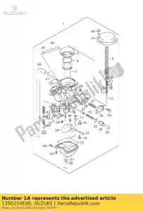 suzuki 1350219E00 cubierta de diafragma - Lado inferior