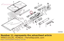 Aquí puede pedir llave inglesa, 10x12 de Honda , con el número de pieza 9900110120: