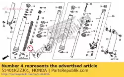 Tutaj możesz zamówić widelec wiosenny od Honda , z numerem części 51401KZZJ01: