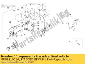 Piaggio Group GU99210316 vis - La partie au fond