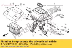 luchtfilter van Honda, met onderdeel nummer 17230MY1000, bestel je hier online: