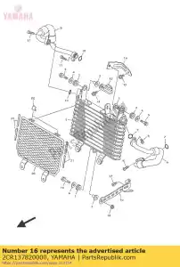 yamaha 2CR137820000 fique - Lado inferior