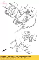 Here you can order the gasket, crankcase cover 1 from Yamaha, with part number 2VM154511100: