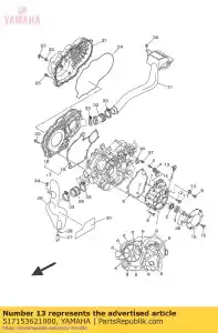 yamaha 517153621000 plug, oil level - Bottom side