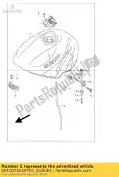 Qui puoi ordinare set nastro, carburante t da Suzuki , con numero parte 6811001DA0FP2: