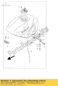 suzuki 6811001DA0FP2 set nastro, carburante t - Il fondo