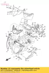 Aquí puede pedir perno, hex. Botón de enchufe de Yamaha , con el número de pieza 901110609600: