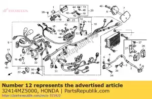 honda 32414MZ5000 deksel, accupool - Onderkant