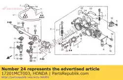 Qui puoi ordinare comune, a tre vie da Honda , con numero parte 17201MCT003: