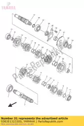 Aqui você pode pedir o roda dentada, acionamento (13t) em Yamaha , com o número da peça 9383E1323300: