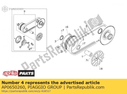 Aprilia AP0650260, O-ring, OEM: Aprilia AP0650260