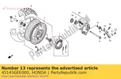 Ici, vous pouvez commander le indicateur, fr. Frein auprès de Honda , avec le numéro de pièce 45145GEE000: