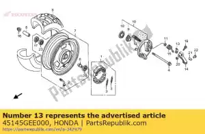 honda 45145GEE000 indicator, fr. brake - Bottom side