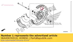 Tutaj możesz zamówić brak dost? Pnego opisu od Honda , z numerem części 06440KYK910: