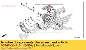 honda 06440KYK910 brak dost?pnego opisu - Dół