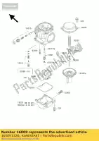 160091326, Kawasaki, naaldstraal, n53d zg1000-a1 kawasaki gtr 1000 1986 1987 1988 1989 1990 1991 1992 1994 1996 1997 1999, Nieuw