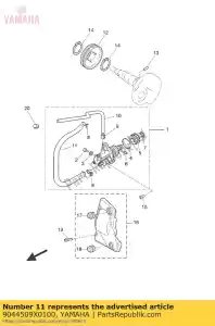 yamaha 9044509X0100 hose ( l535 ) - Bottom side