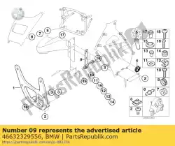 Here you can order the bracket, lateral trim panel, right from BMW, with part number 46632329556: