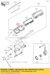 Qui puoi ordinare copertina, metro, lwr klx250s9f da Kawasaki , con numero parte 140910874: