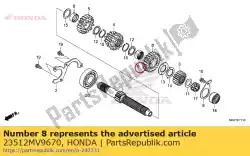 Aqui você pode pedir o colar, spline, 25x28x13 em Honda , com o número da peça 23512MV9670: