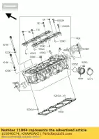 110040074, Kawasaki, tête de joint zr750l7f kawasaki z 750 2004 2005 2006 2007 2008 2009 2010 2011 2012, Nouveau