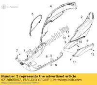 6219860087, Piaggio Group, parte posterior del cuerpo lado izquierdo     , Nuevo