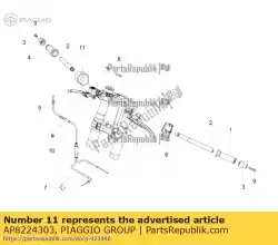 Tutaj możesz zamówić prawy selektor ? Wiate? Od Piaggio Group , z numerem części AP8224303:
