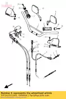 3YF263351000, Yamaha, câble, embrayage yamaha xtz 660 1991 1992 1993 1996, Nouveau