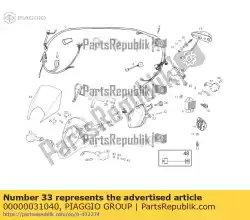 Ici, vous pouvez commander le rondelle d4 auprès de Piaggio Group , avec le numéro de pièce 00000031040: