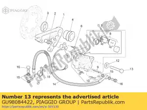 Piaggio Group GU98084422 ?ruba z ko?nierzem m8x22 - Dół