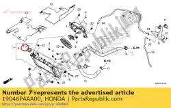 Here you can order the label, radiator cap from Honda, with part number 19046PAAA00: