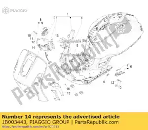 Piaggio Group 1B003443 gitter r. - Il fondo