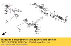 Here you can order the step comp., r. From Honda, with part number 50616KR3J00: