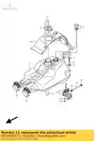 0913905073, Suzuki, tornillo, 5x16 suzuki gsx r lt a 400 600 750 2000 2002 2003 2008 2009 2010, Nuevo