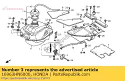 Aquí puede pedir palanca, grifo de combustible de Honda , con el número de pieza 16963HN6000: