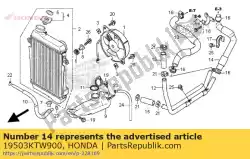 Aqui você pode pedir o mangueira b, água em Honda , com o número da peça 19503KTW900: