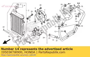 Honda 19503KTW900 mangueira b, água - Lado inferior