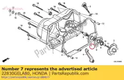 geen beschrijving beschikbaar op dit moment van Honda, met onderdeel nummer 22830GELA80, bestel je hier online: