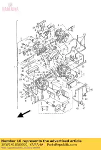 yamaha 3KW141050000 pilot screw set - Bottom side