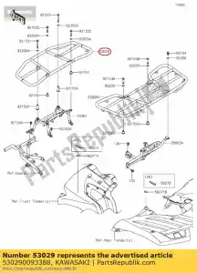 Kawasaki 530290093388 drager, fr, t.zwart - Onderkant