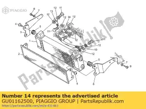 Piaggio Group GU01162500 união - Lado inferior