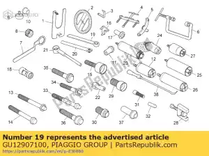 Piaggio Group GU12907100 outil de verrouillage d'arbre de transmission - La partie au fond