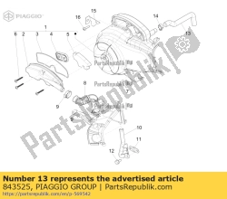 Aprilia 843525, Rura dolotowa sas, OEM: Aprilia 843525