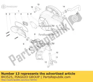 Piaggio Group 843525 rura dolotowa sas - Dół