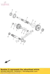 yamaha 902081580200 rondelle, conique sp - La partie au fond