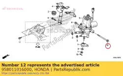 Here you can order the bolt, flange, 10x160 from Honda, with part number 958011016000:
