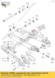 Aquí puede pedir brazo-comp-swing kx85cef de Kawasaki , con el número de pieza 330010610: